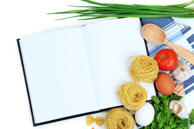 Kuchynský stôl s receptami